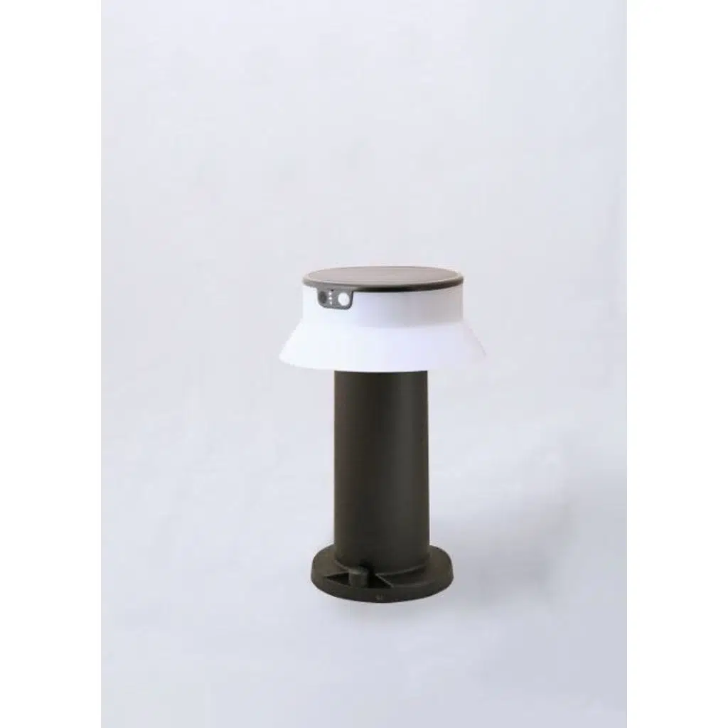 FELICE 400 BLACK SOLAR LED Ø150 PIR CCT SET OPAL R