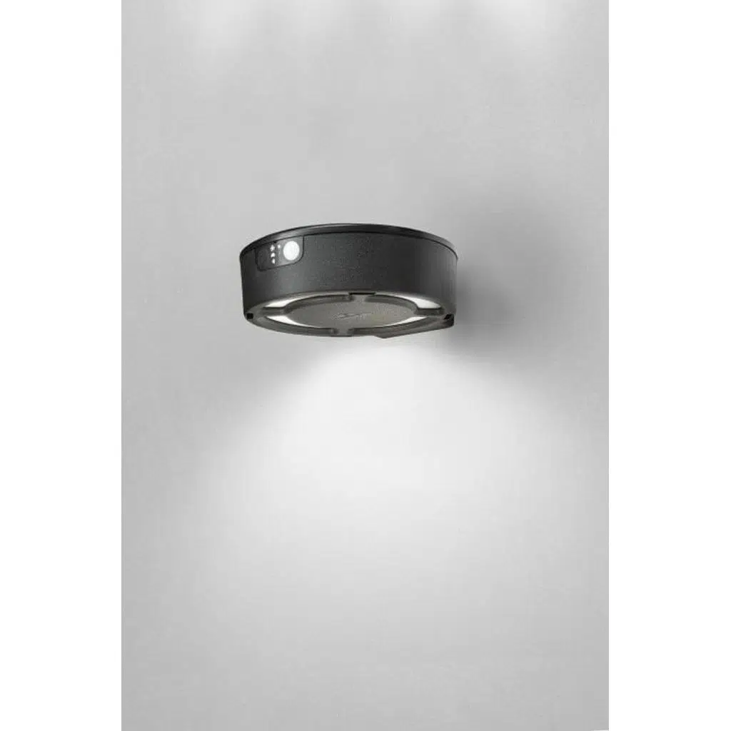 FORTUNATO BLACK SOLAR LED Ø150 PIR CCT SET
