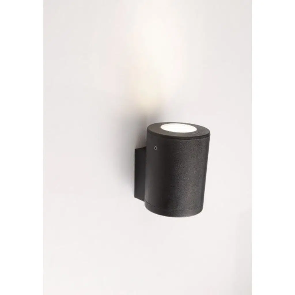 FRANCA 90 1L WALL BLACK FROSTED GU10 LED 6W CCT SE