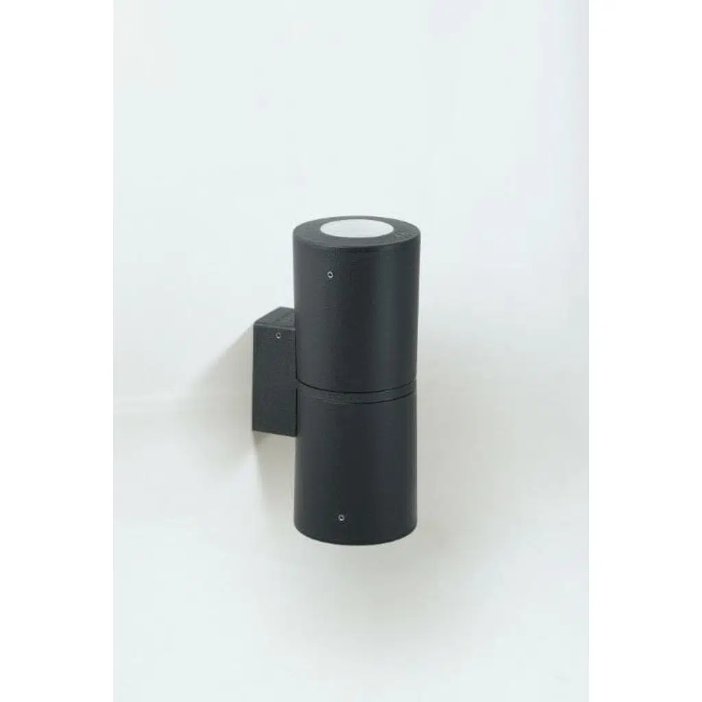 FRANCA 90 2L WALL BLACK FROSTED GU10 LED 12W CCT S