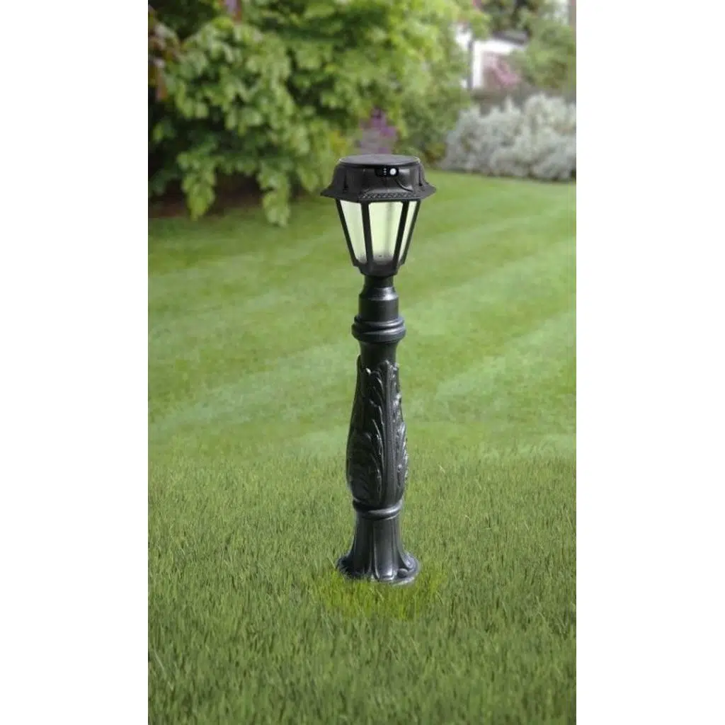 IAFET/ROSETTA BLACK FROSTED SOLAR LED Ø150 PIR CCT