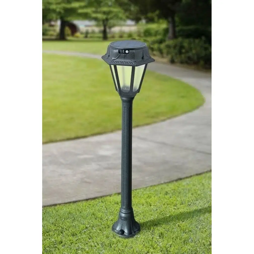 MIZAR/ROSETTA BLACK FROSTED SOLAR LED Ø150 PIR CCT