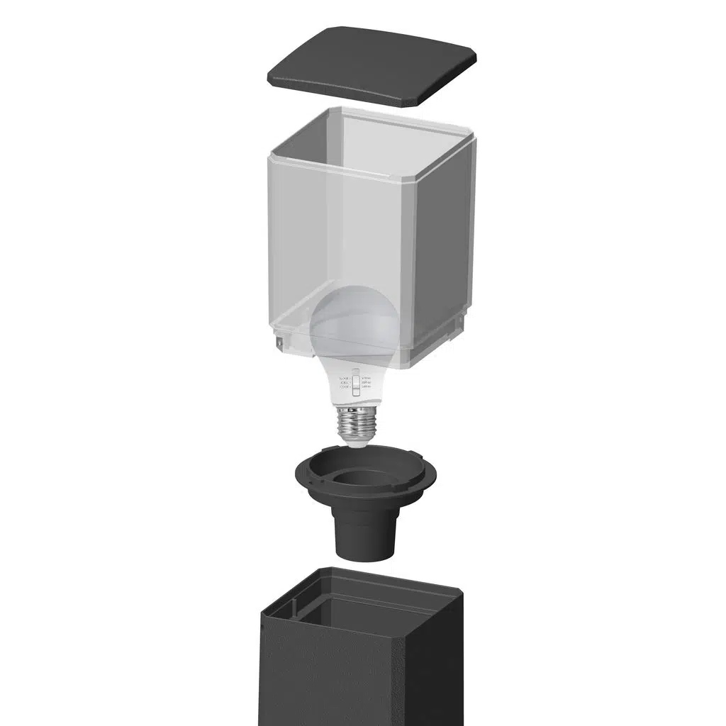 VIRGILIO 500 BLACK OPAL E27 A60 LED 11W CCT SET